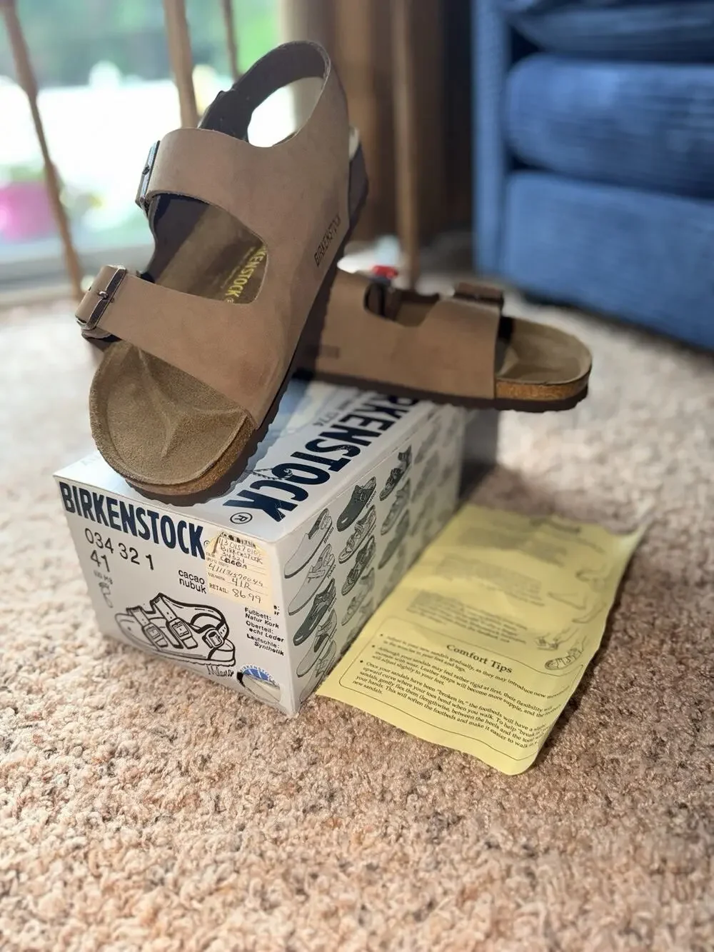 1991 Birkenstock Brown Milano With Box Size 41 Mens 8 Women’s 10